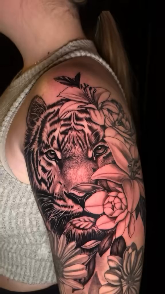 Tattoo by @rxbbbit — black_and_grey, realism