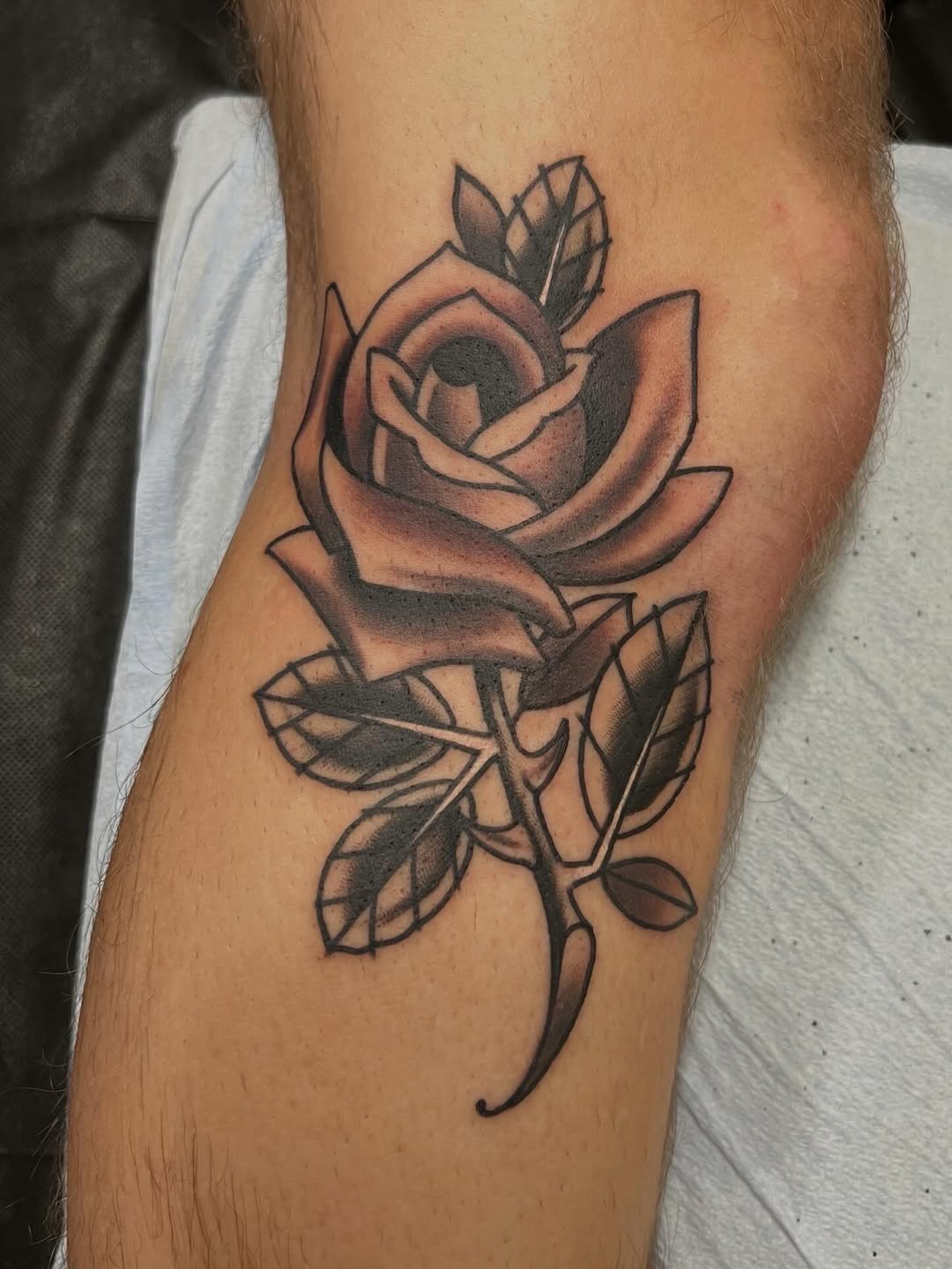 Tattoo by @kyleolson — american_traditional, black_and_grey