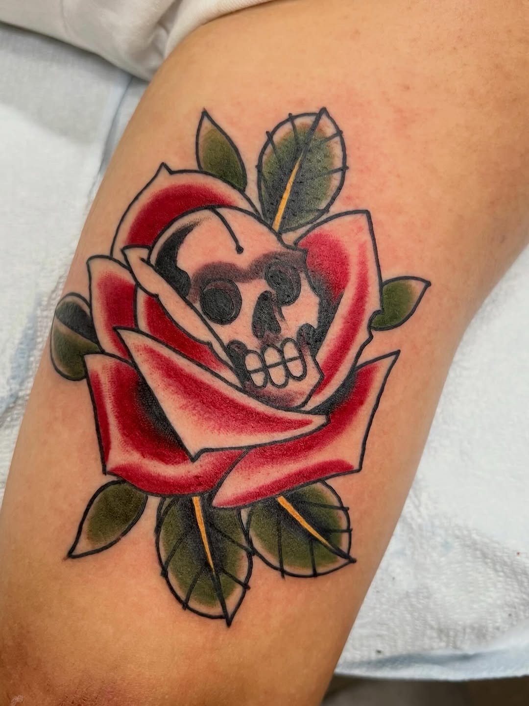 Tattoo by @kyleolson — american_traditional, illustrative