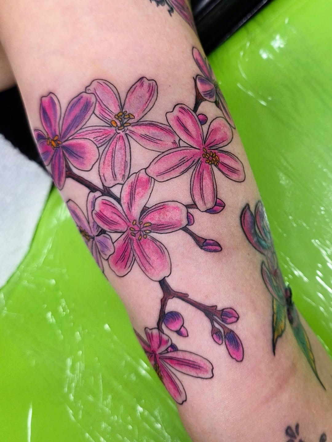 Tattoo by @psychoberry_tattoos — watercolor