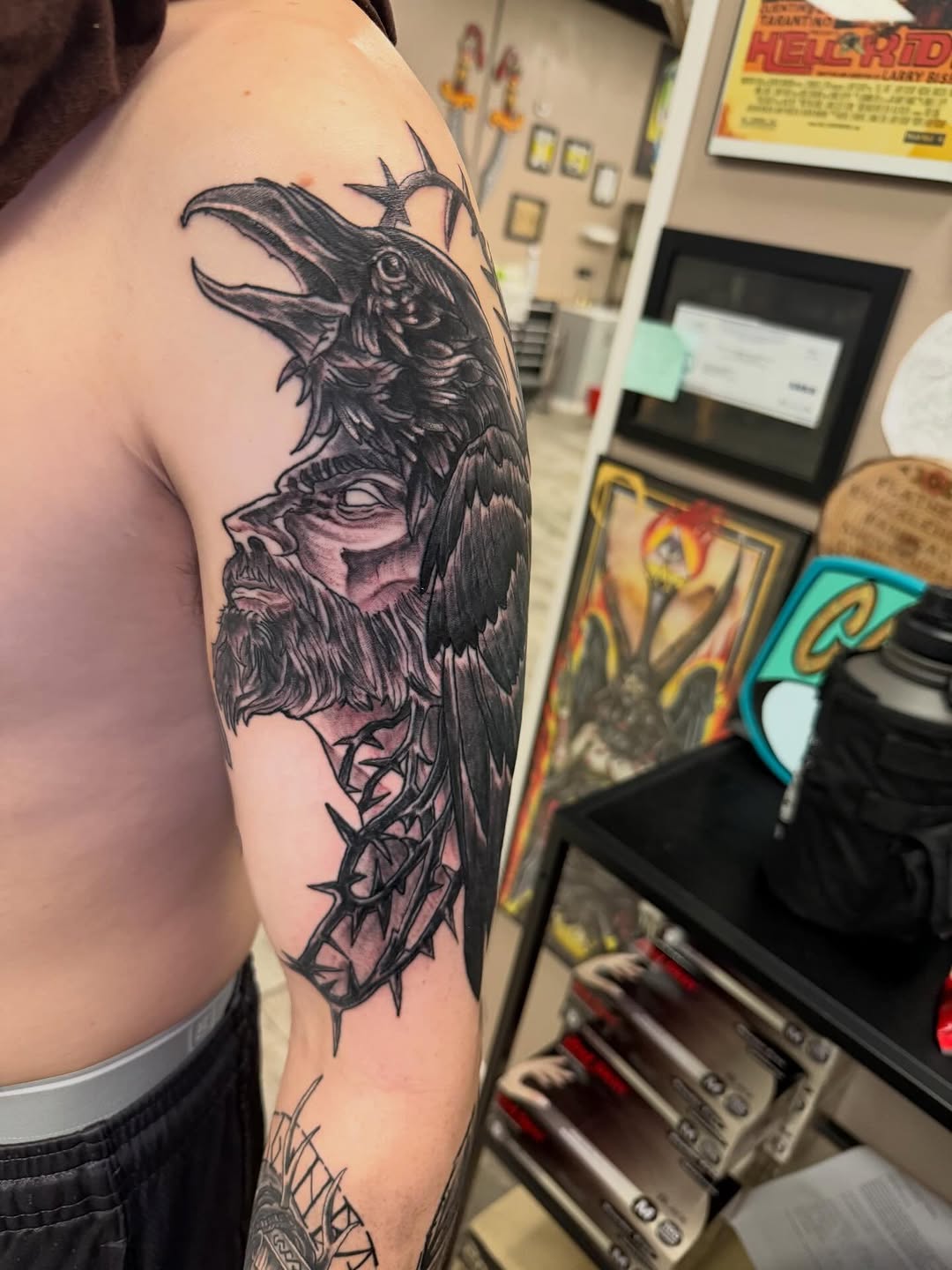 Tattoo by @ryanfukinanderson β black_and_grey, dark_realism