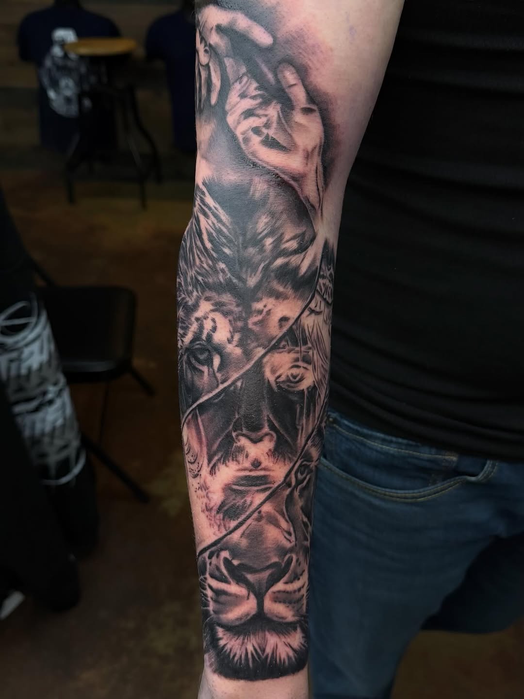 Tattoo by @luvetattoos — realism, black_and_grey