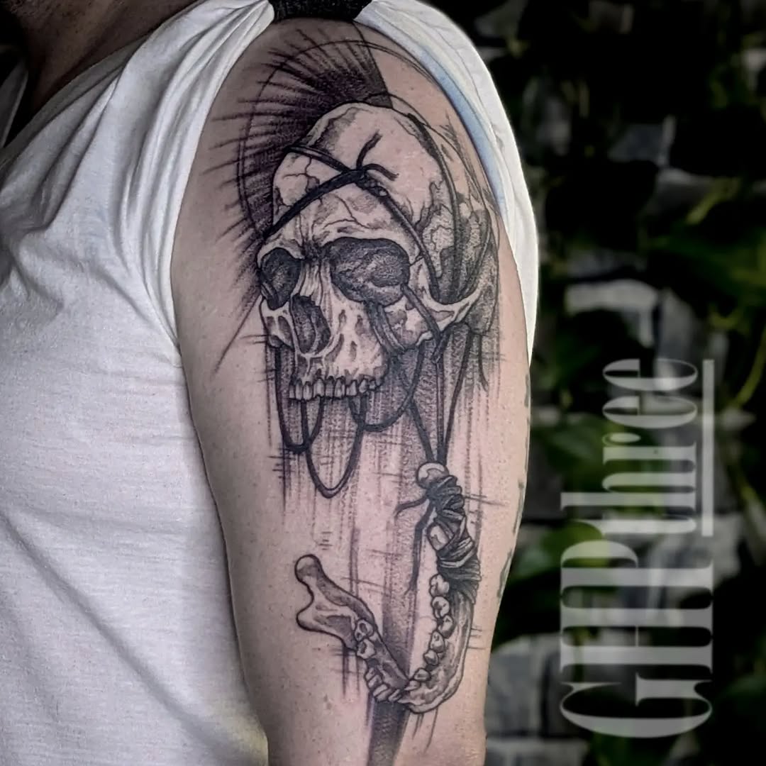 Tattoo by @ghpthree — blackwork