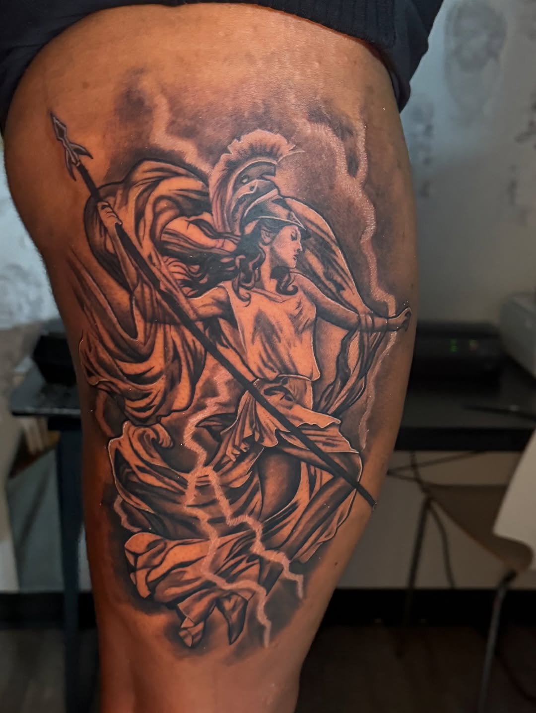 Tattoo by @societiesmenece β realism, black_and_grey