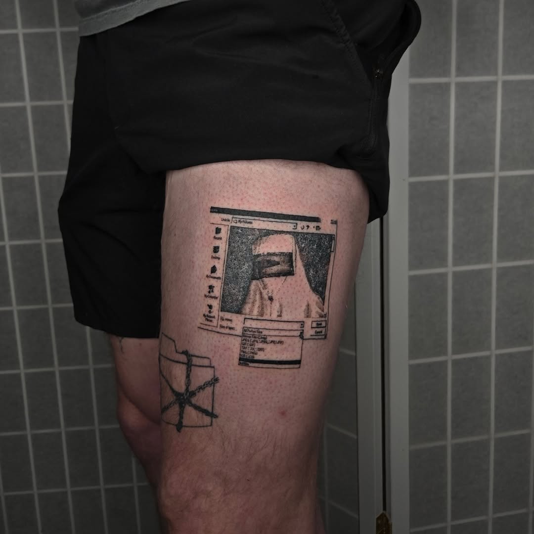 Tattoo by @mach1ne___ β black_and_grey