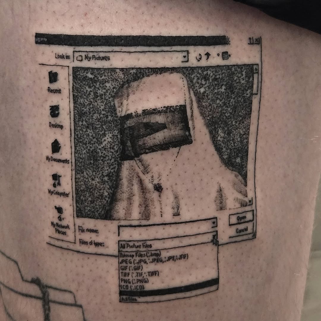 Tattoo by @mach1ne___ β black_and_grey