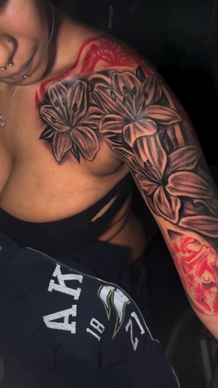 Tattoo by @impactcole — black_and_grey