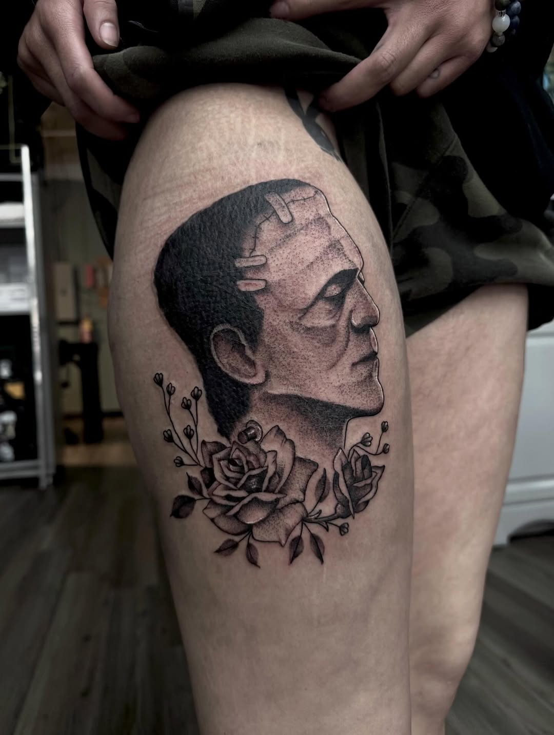 Tattoo by @honey_.ink_ — black_and_grey, realism