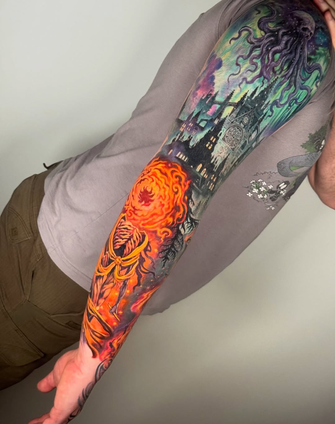 Tattoo by @savsky_tattoo — dark_realism, blackwork