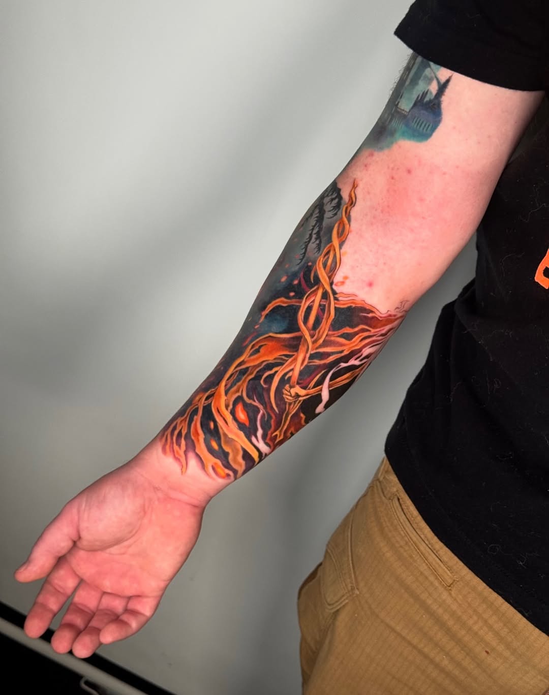 Tattoo by @savsky_tattoo — realism, trash_polka