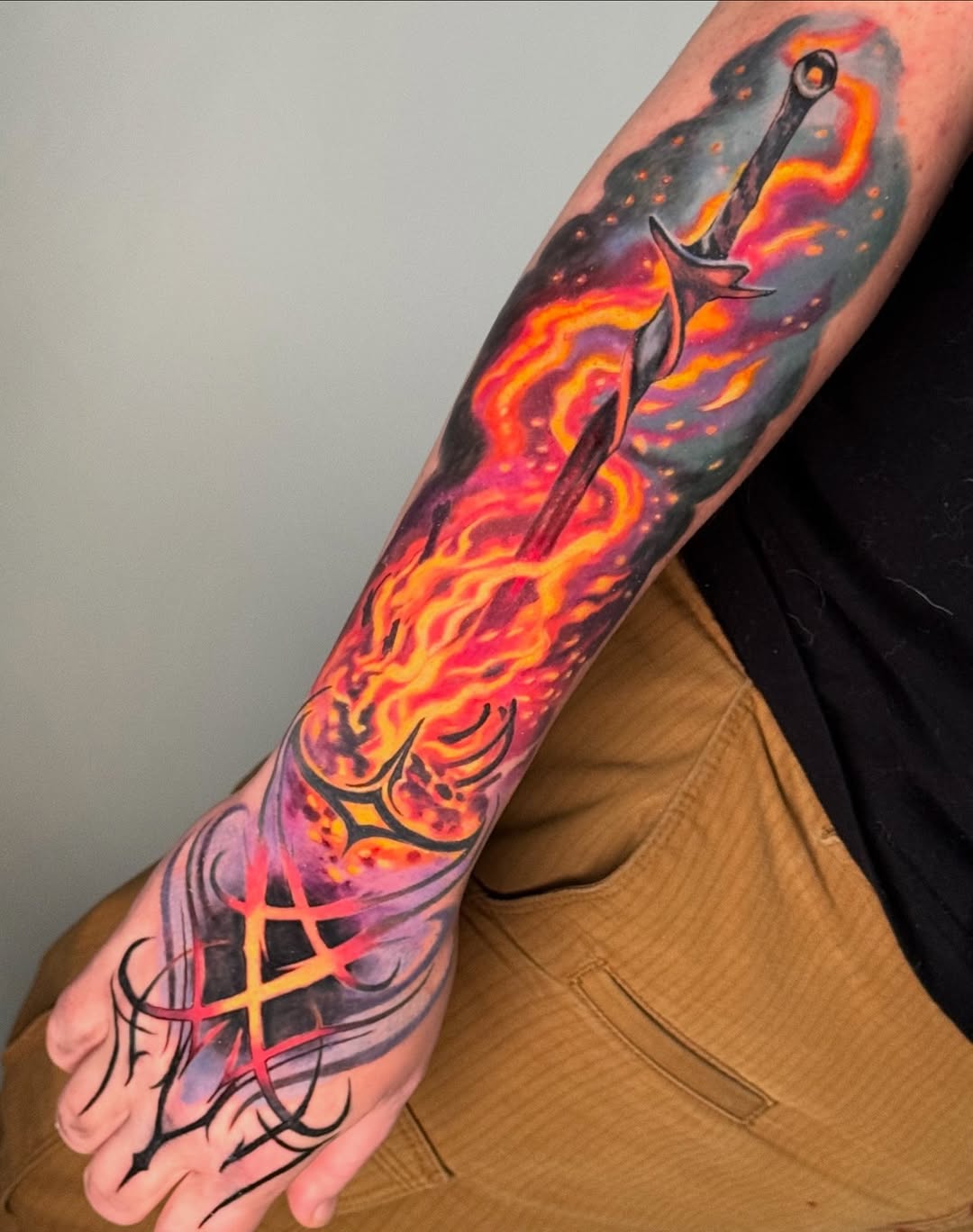 Tattoo by @savsky_tattoo — realism, trash_polka