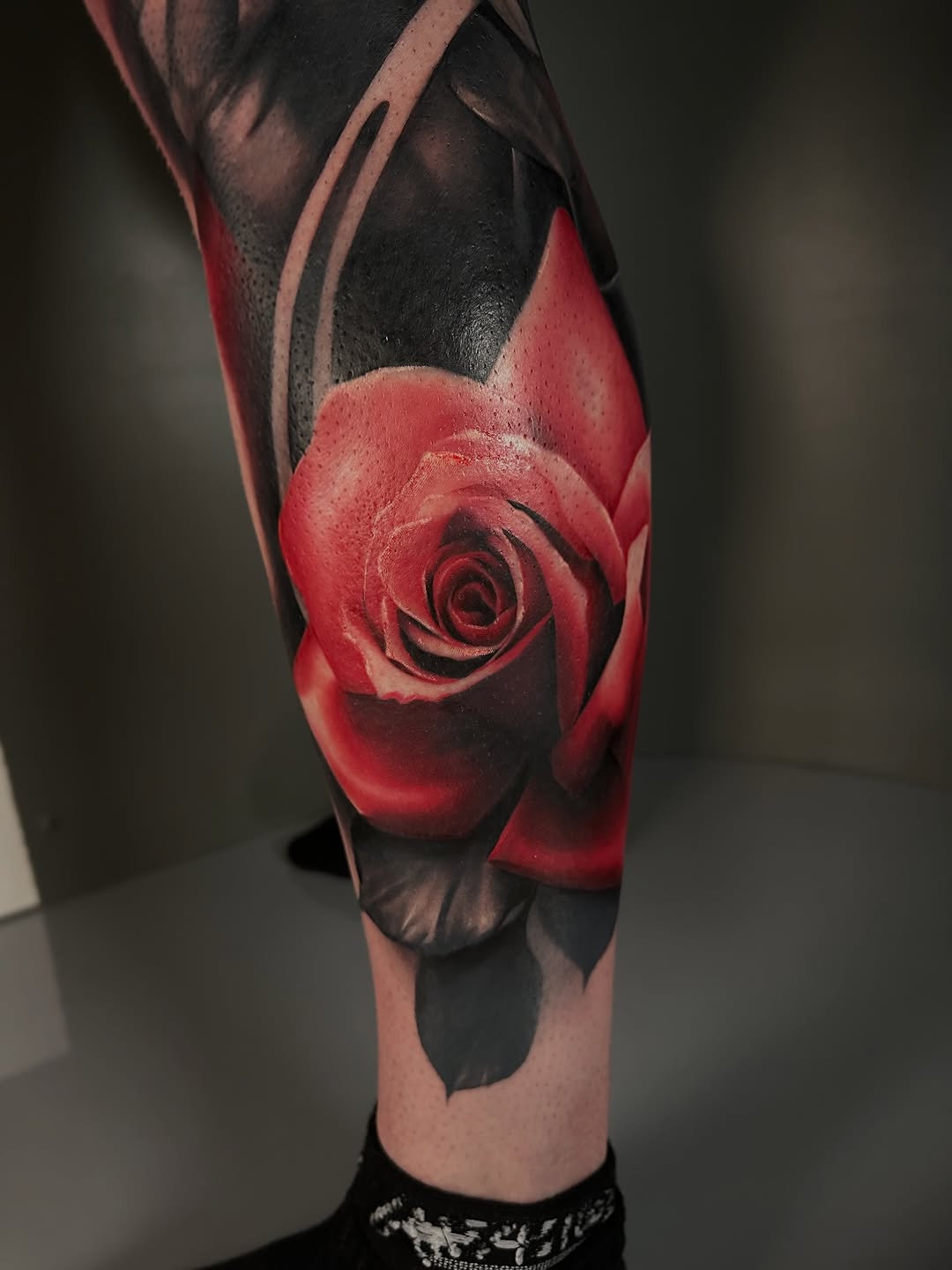 Tattoo by @dakcasetattoos — realism, black_and_grey