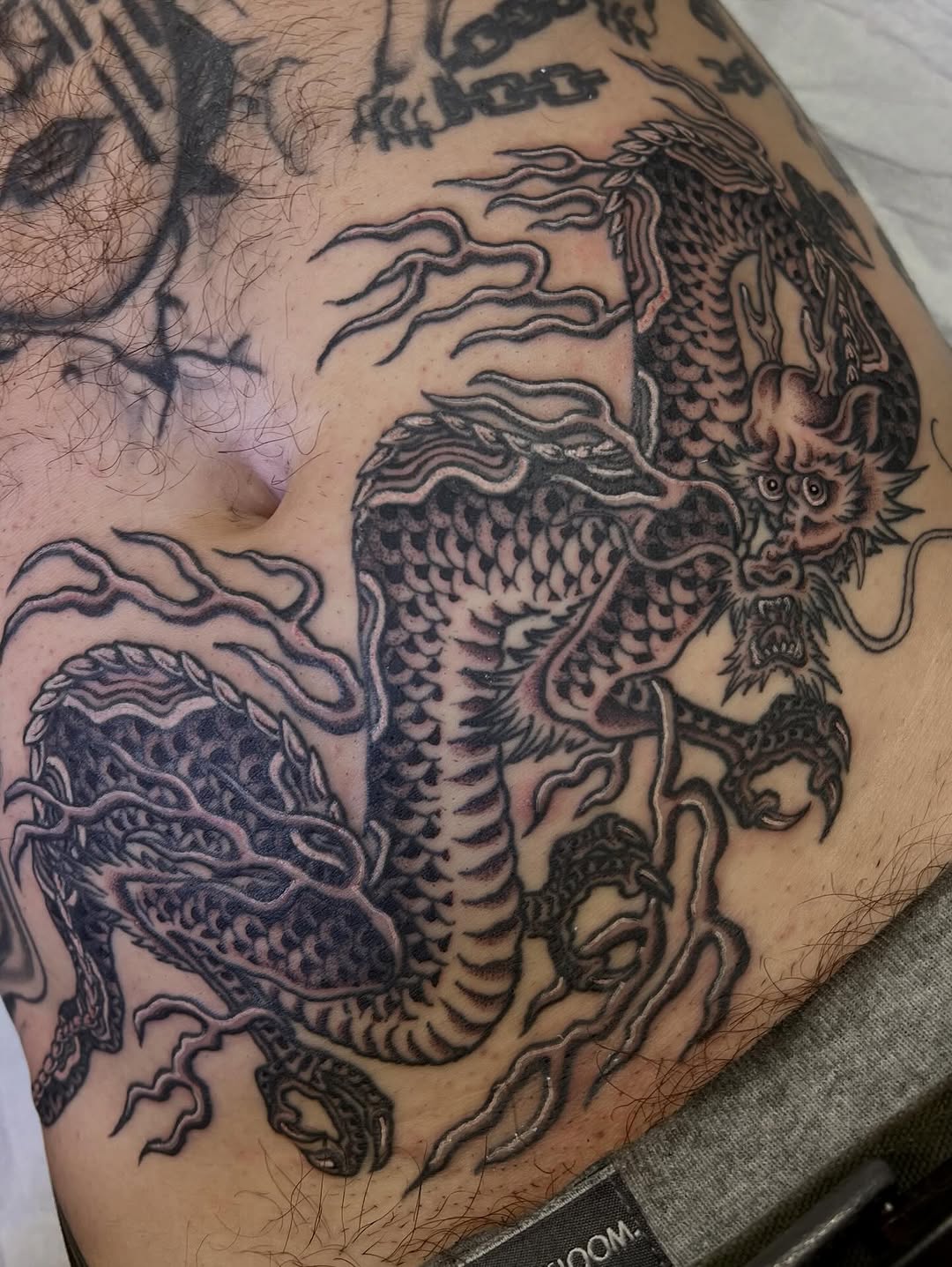 Tattoo by @emilymiljatattoos — japanese_irezumi, black_and_grey