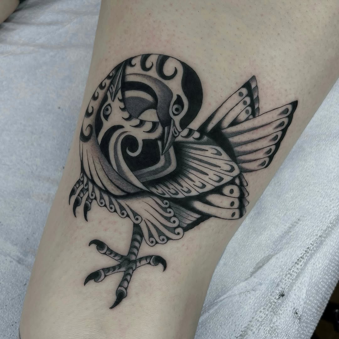 Tattoo by @evan.adtt — black_and_grey, tribal