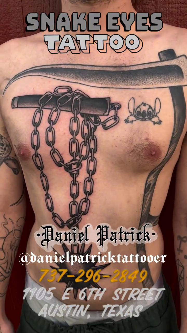 Tattoo by @danielpatricktattooer — black_and_grey