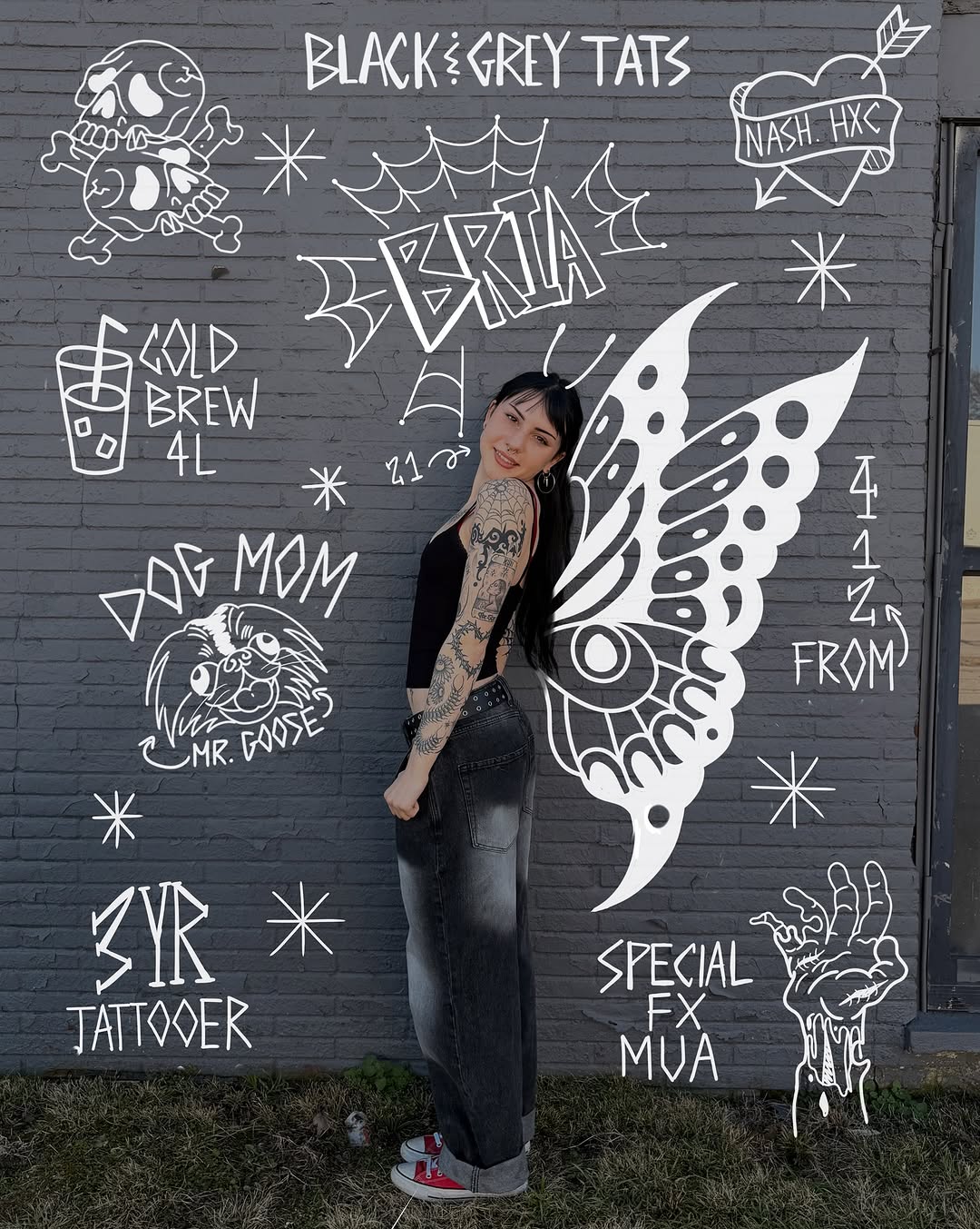 Tattoo by @bloodybriaa — black_and_grey, illustrative