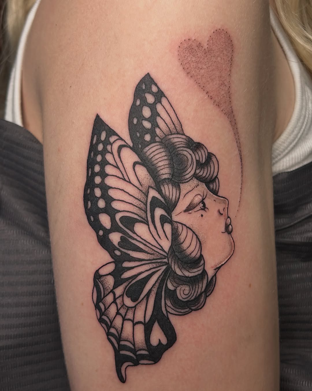 Tattoo by @bloodybriaa — illustrative, black_and_grey