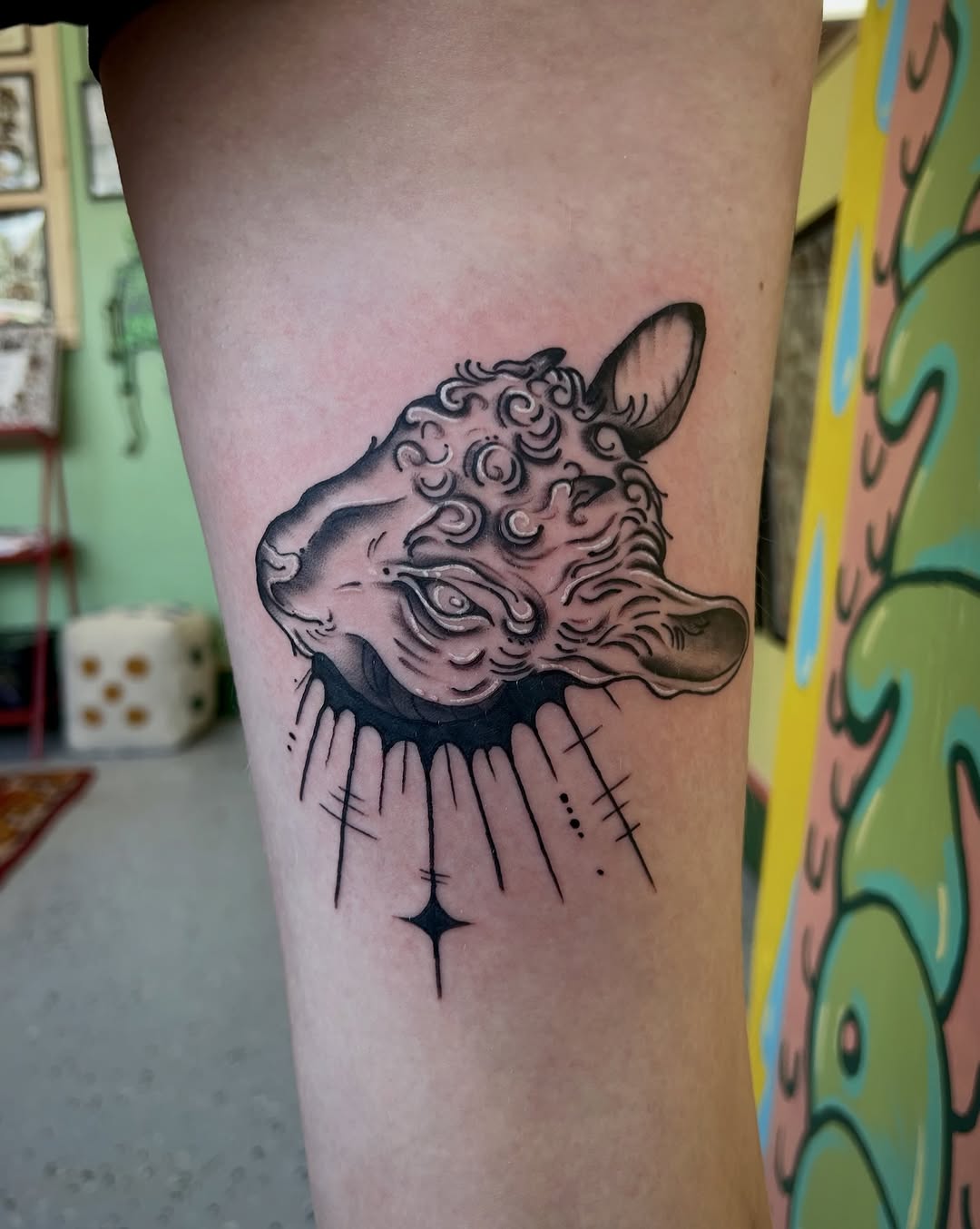 Tattoo by @bloodybriaa — illustrative, black_and_grey