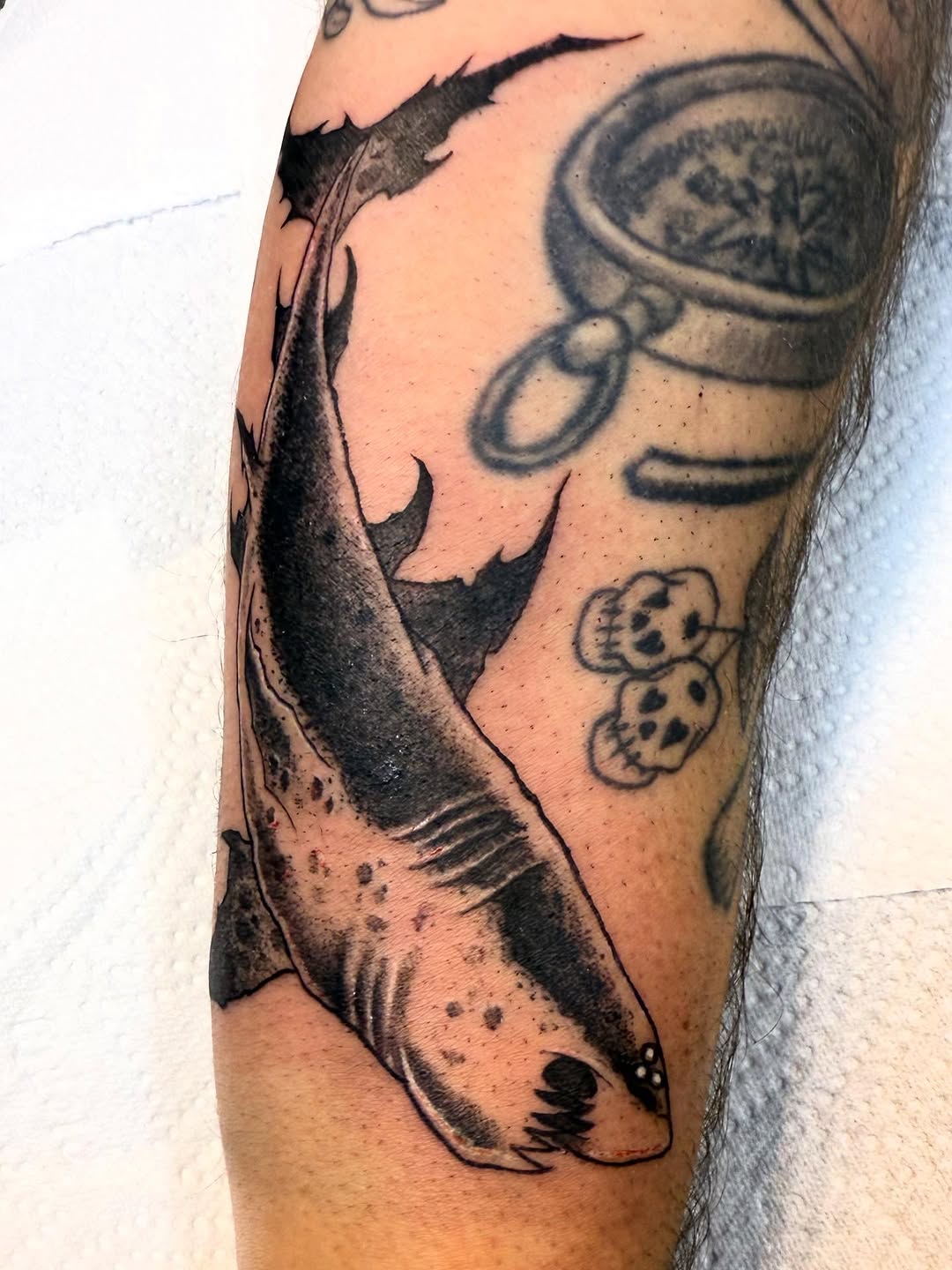 Tattoo by @bennwho_tattoo โ black_and_grey, realism