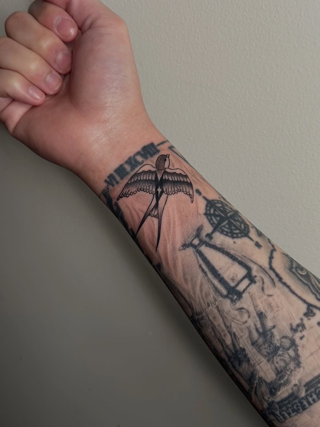 Tattoo by @cherryy.tattooist — american_traditional, black_and_grey