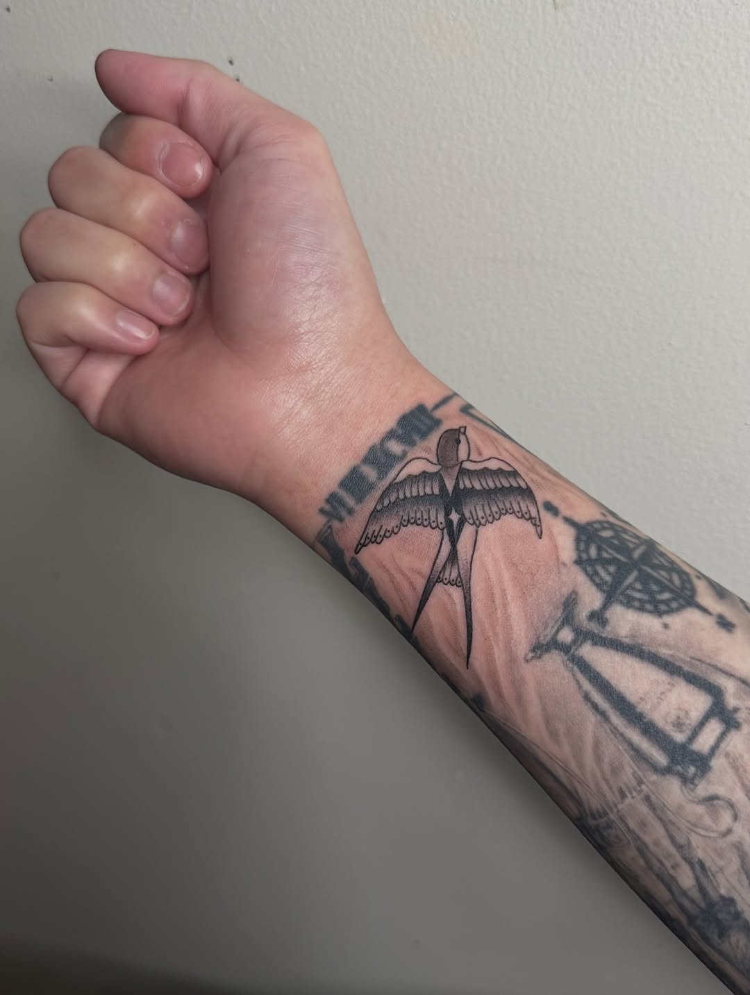 Tattoo by @cherryy.tattooist — black_and_grey