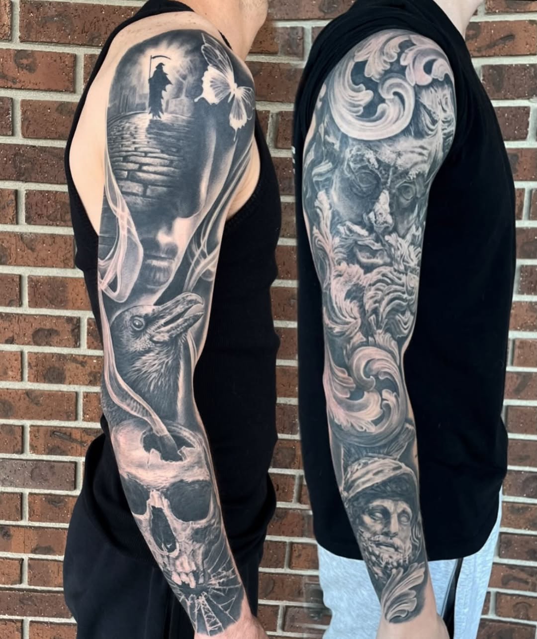 Tattoo by @jeremiahtattoos — black_and_grey, realism