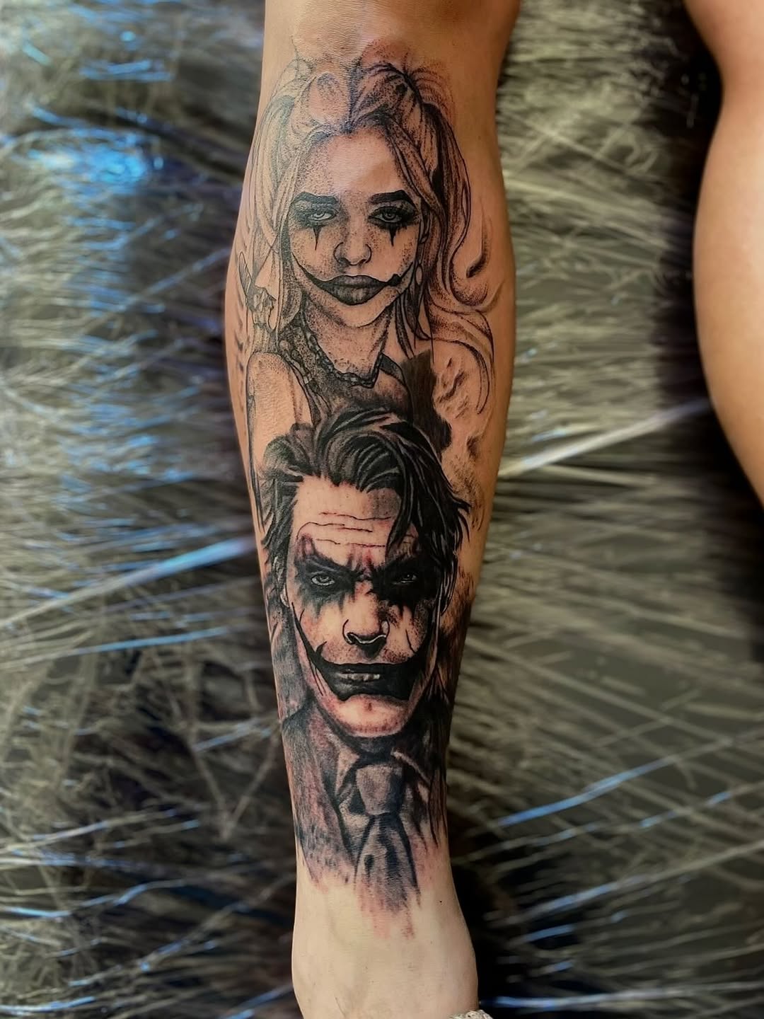 Tattoo by @prettyboyblueink — realism, dark_realism