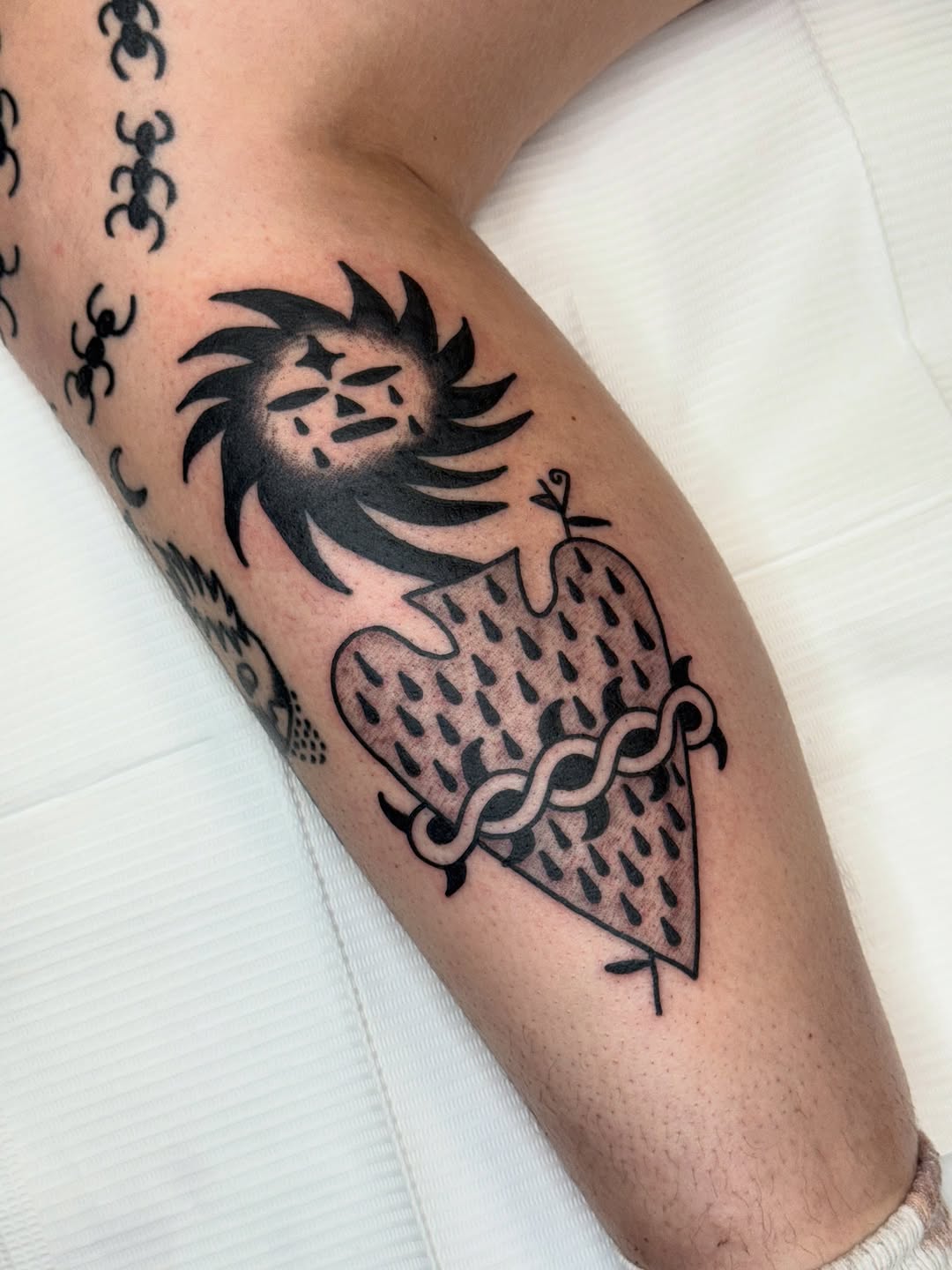 Tattoo by @_humanwreck — blackwork