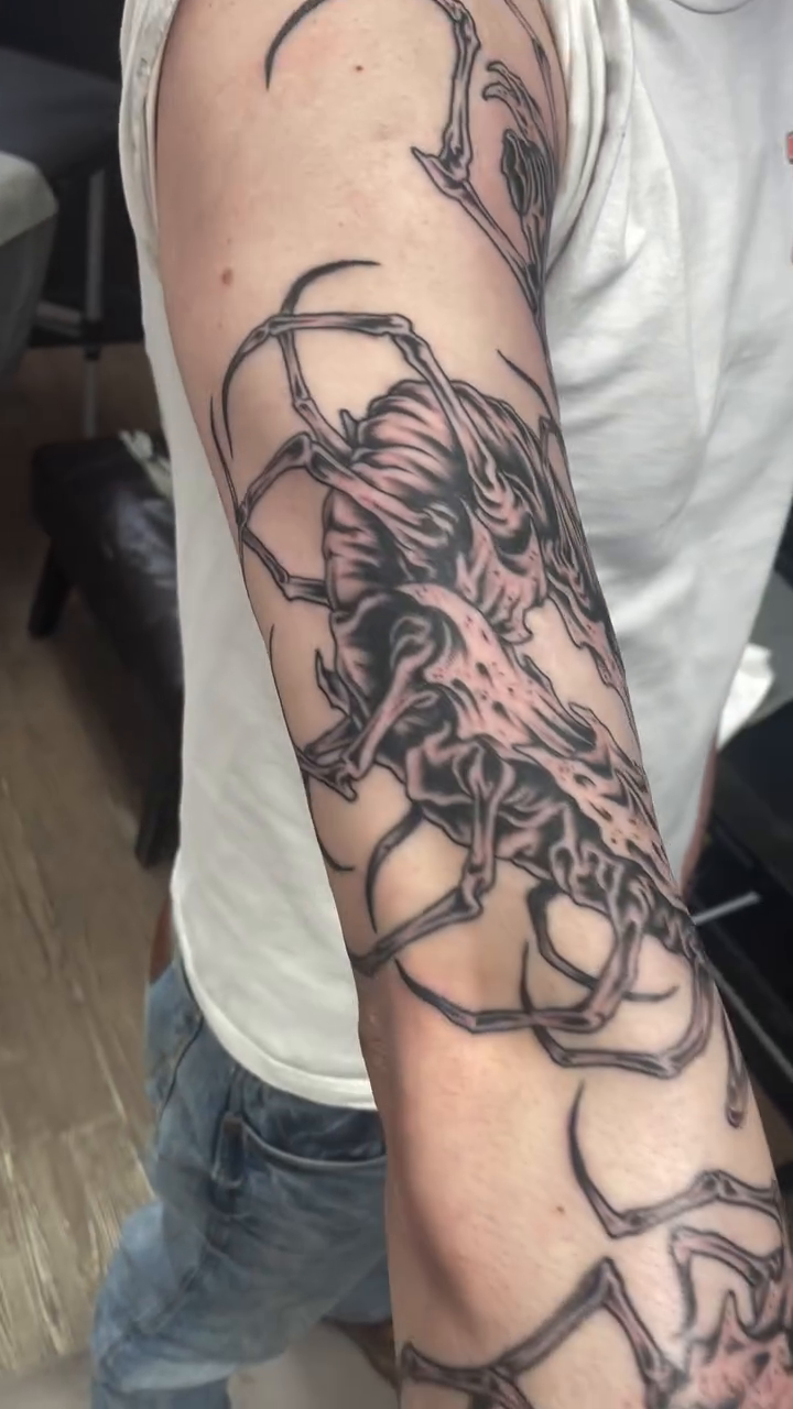 Tattoo by @brayden_p_tattoo — blackwork