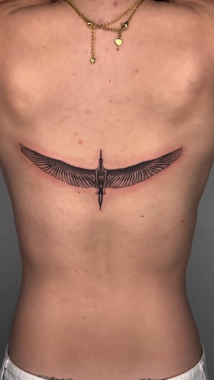 Tattoo by @tiff_tatts — blackwork, illustrative