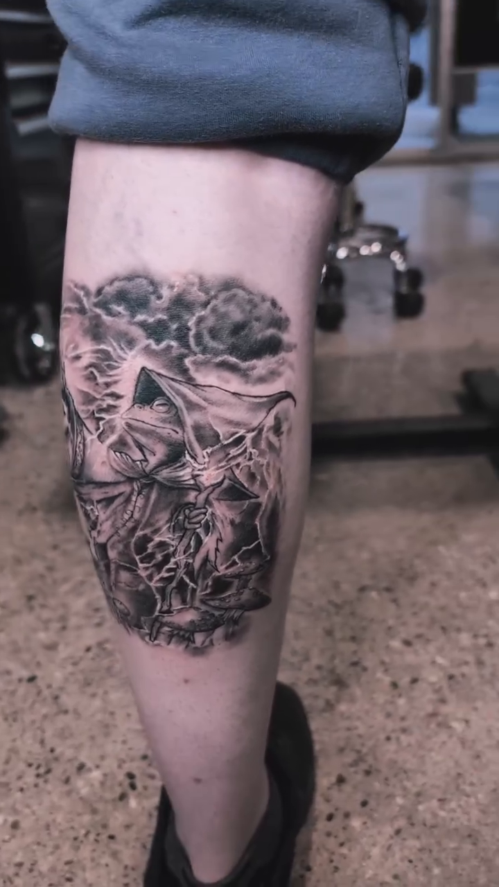 Tattoo by @krystamctattoos111 — dark_realism, black_and_grey