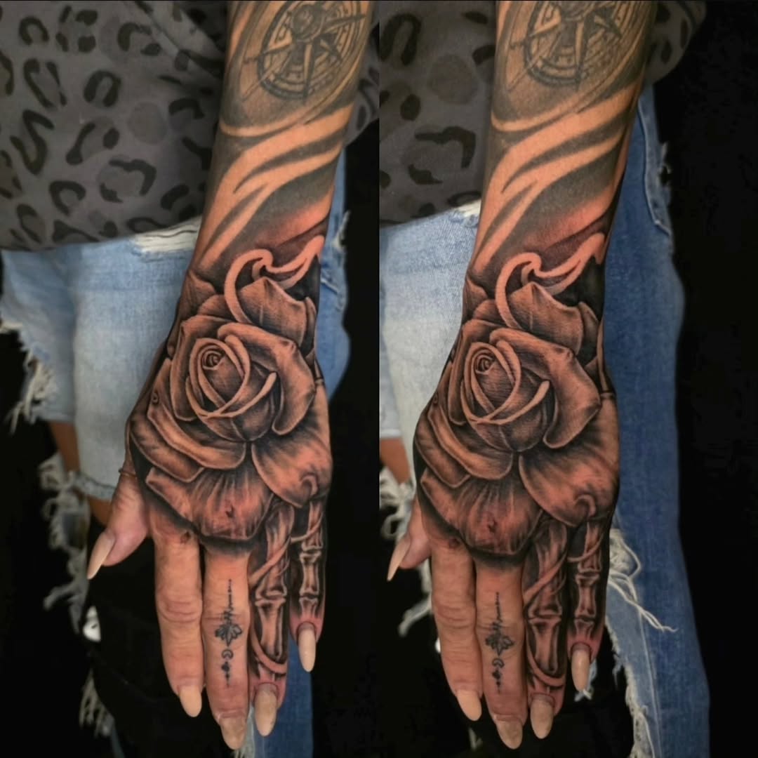 Tattoo by @junkyardyouth — realism, black_and_grey