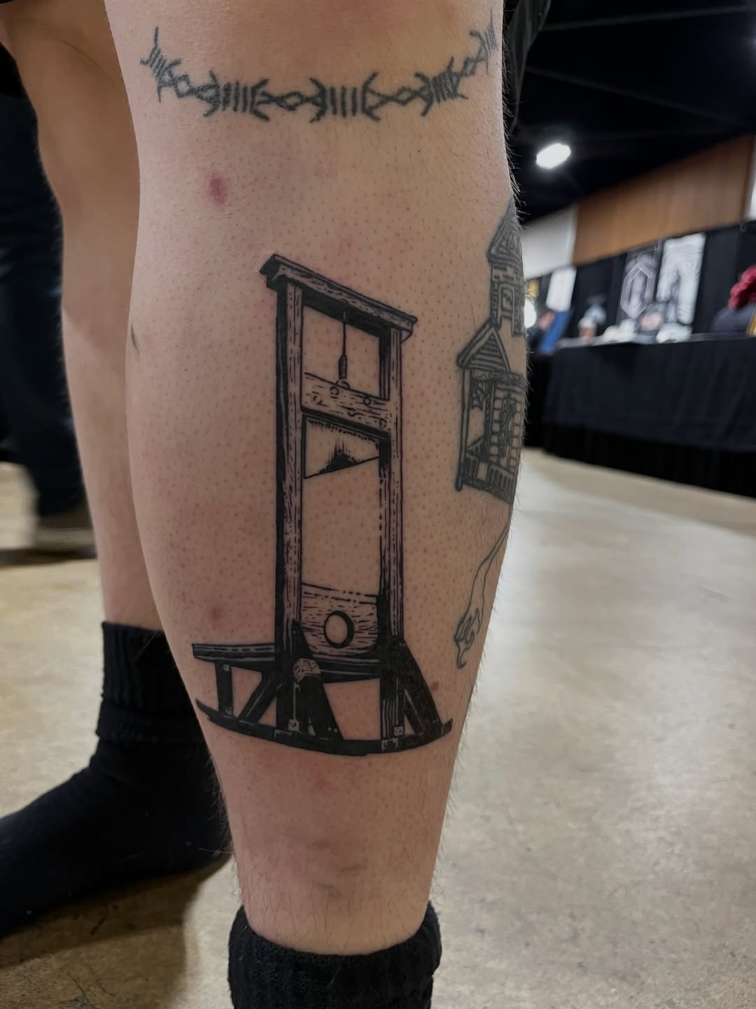 Tattoo by @traffic.death โ blackwork