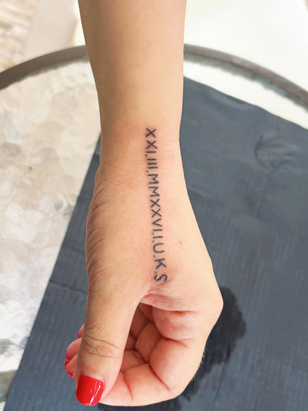 Tattoo by @sagittarius_tattoohk — lettering_script, fine_line