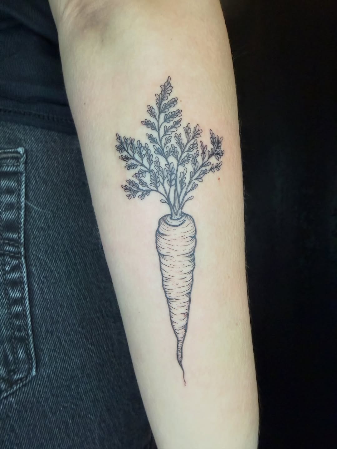 Tattoo by @honestbird — illustrative, black_and_grey