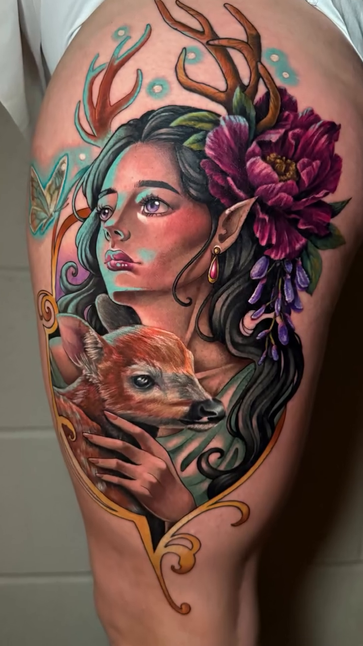 Tattoo by @paisleytattoos — illustrative, realism