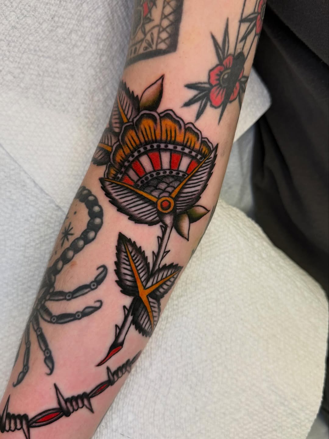 Tattoo by @babyjesus_tattoos — american_traditional, illustrative