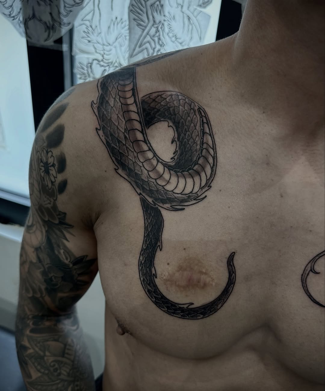 Tattoo by @tristvn_ttt โ japanese_irezumi, black_and_grey