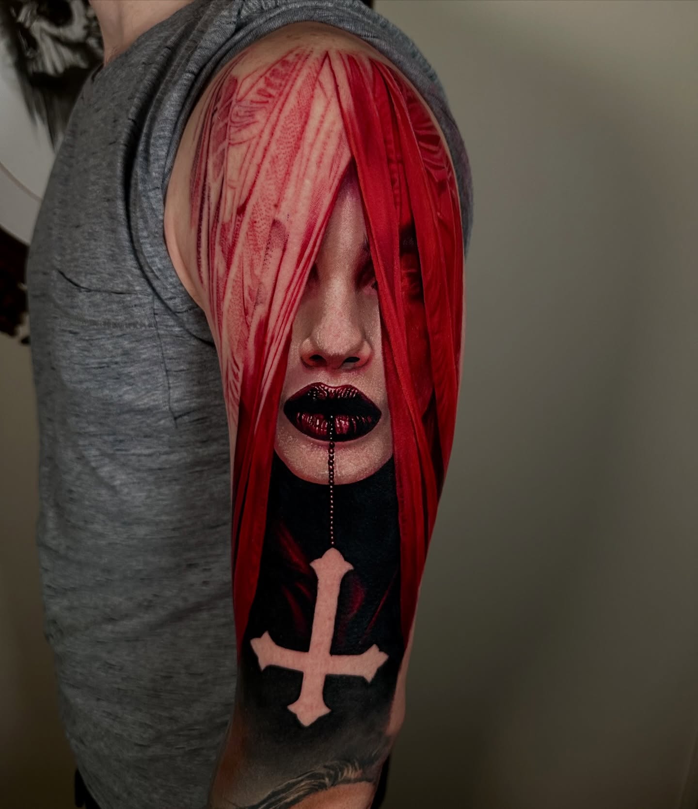 Tattoo by @giuseppe_gibi_bonelli — realism, dark_realism