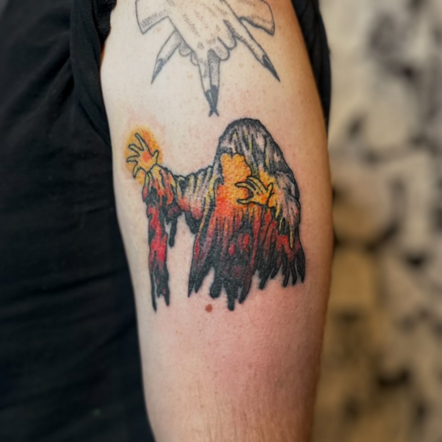 Tattoo by @wizardspire — trash_polka