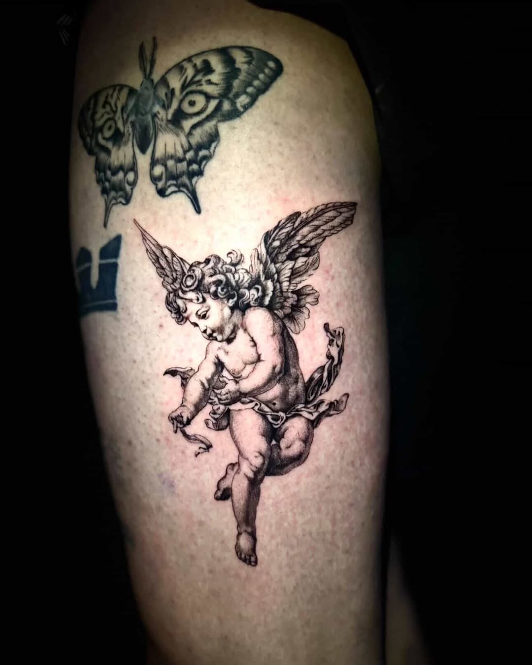 Tattoo by @chinoblackink — realism, black_and_grey