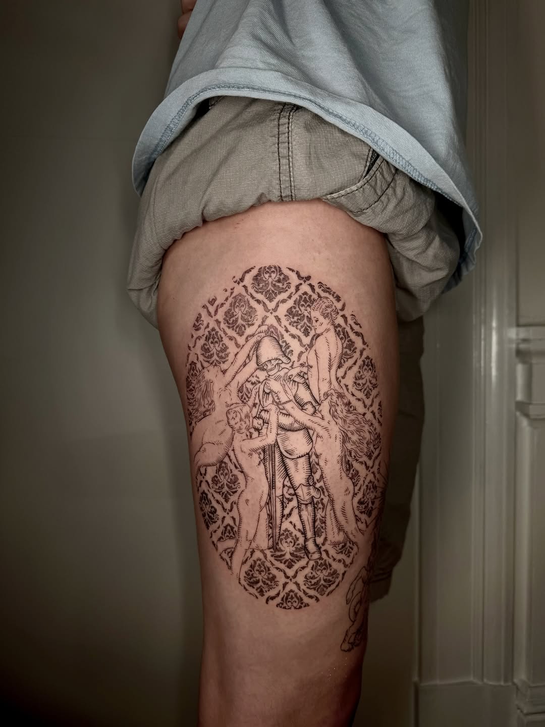Tattoo by @insaner_art — blackwork