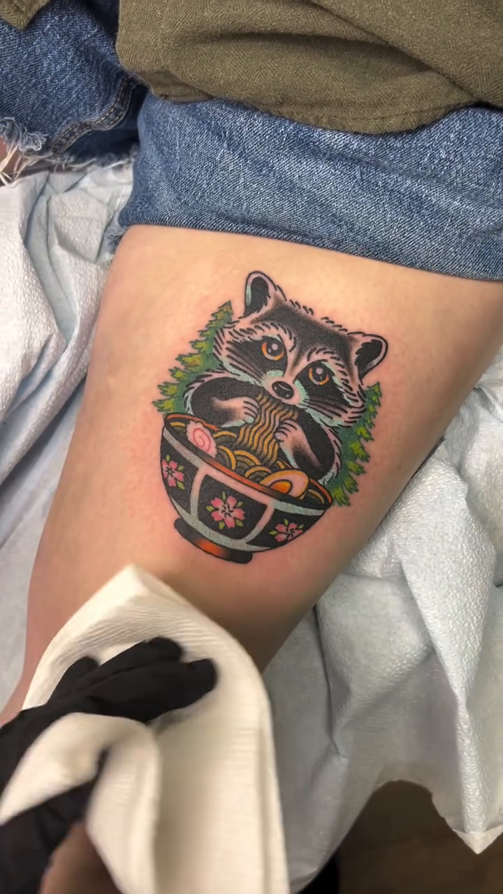 Tattoo by @syd.tattoos — neo_traditional, trash_polka