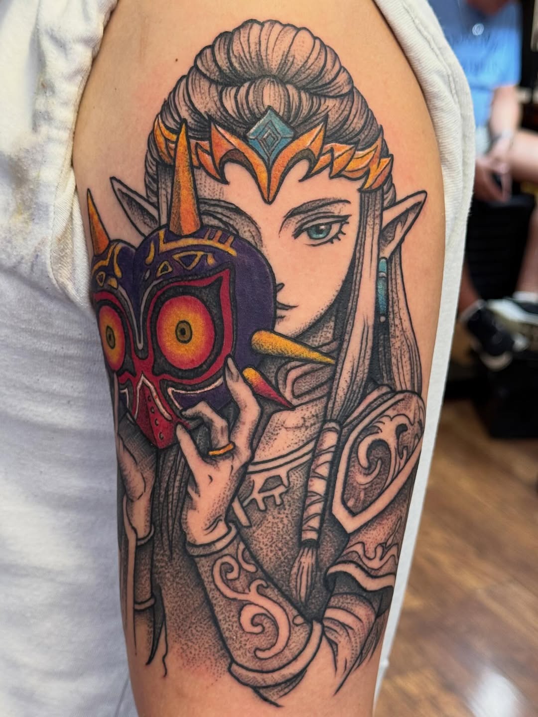 Tattoo by @bishoptattoos — illustrative, black_and_grey