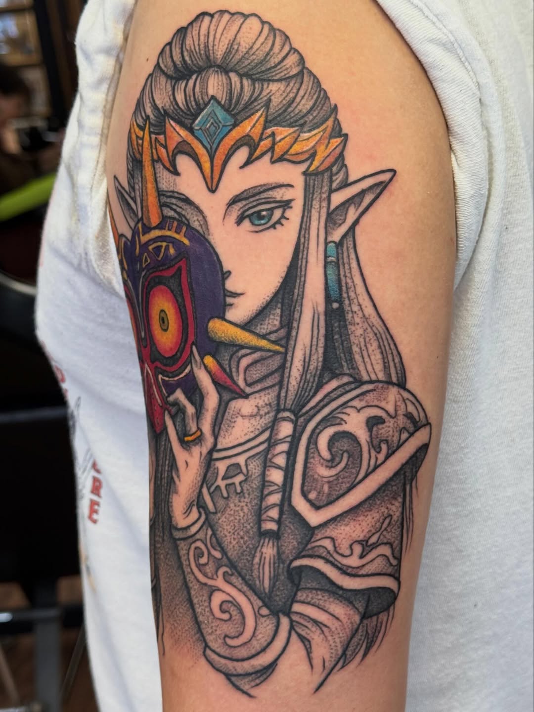 Tattoo by @bishoptattoos — illustrative, black_and_grey