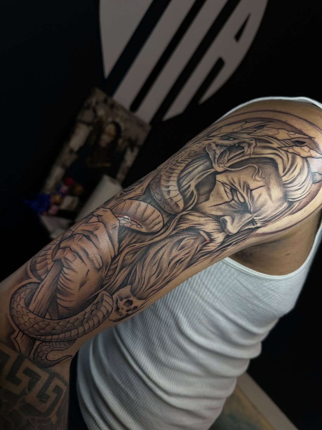 Tattoo by @jdaartist_ — black_and_grey, realism