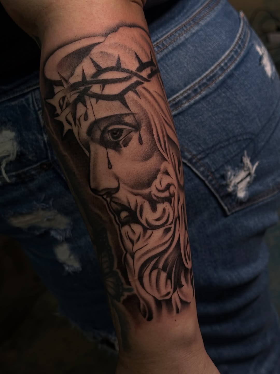 Tattoo by @jdaartist_ — black_and_grey, realism