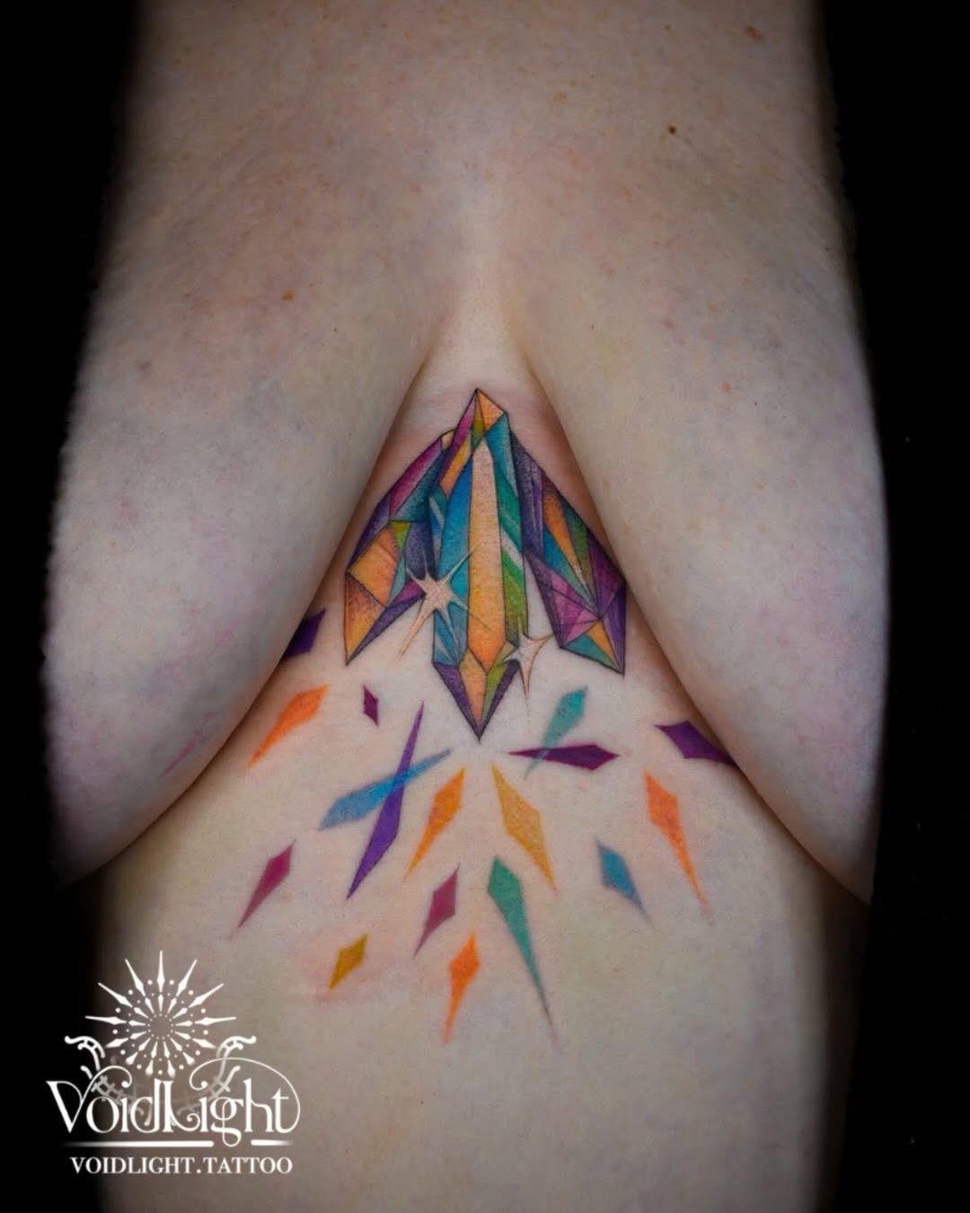 Tattoo by @voidlight.tattoo — geometric, dotwork