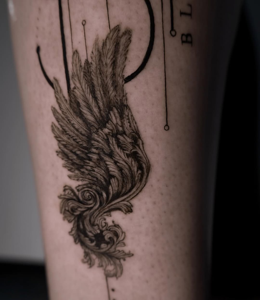 Tattoo by @lilithink โ black_and_grey, ornamental