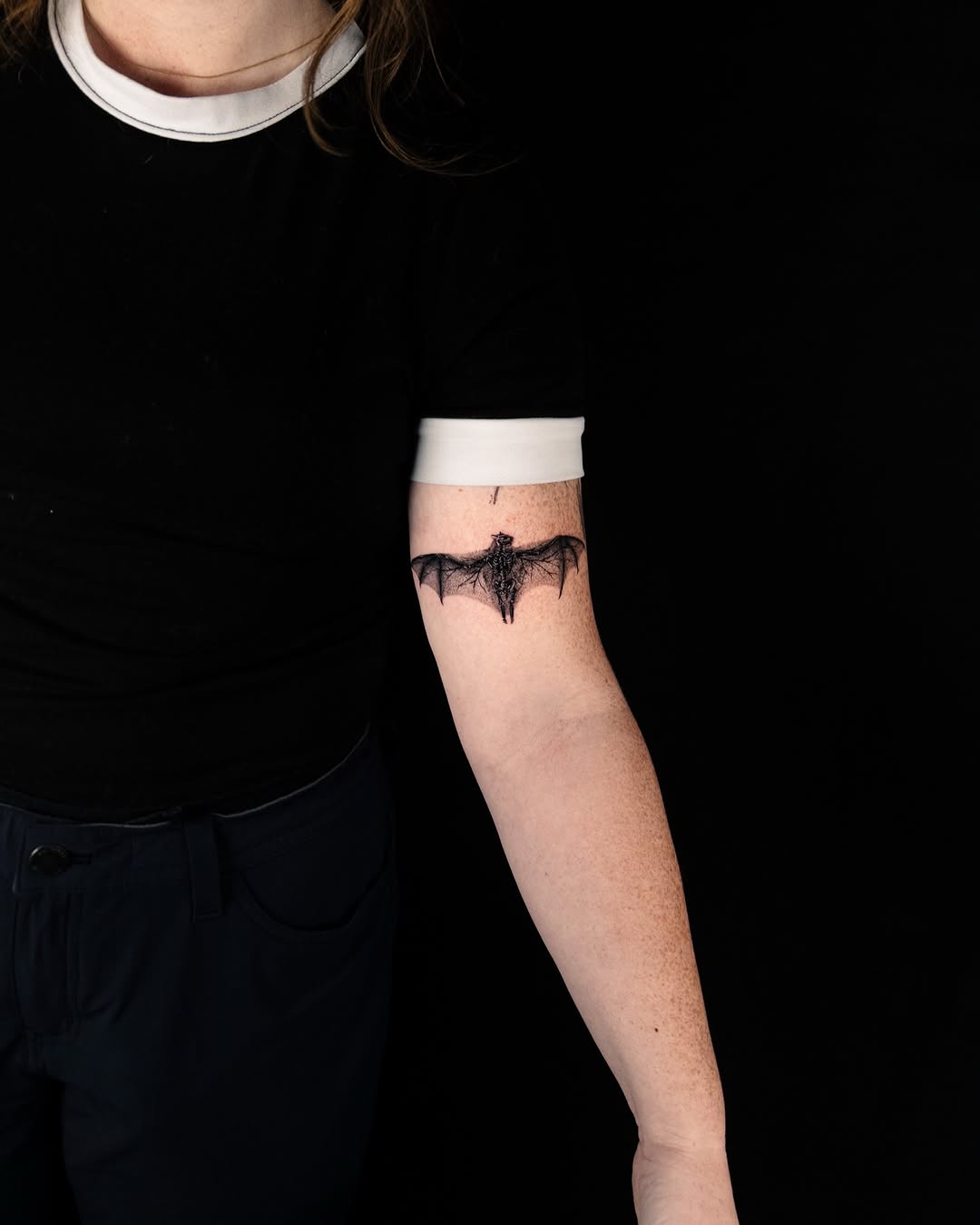 Tattoo by @mete.noir — blackwork, realism